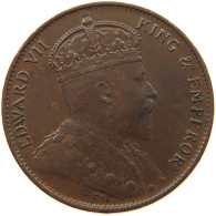 CEYLON CENT 1908 Edward VII., 1901 - 1910 #s050 0463 - Sri Lanka