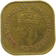 CEYLON 5 CENTS 1945 George VI. (1936-1952) #a081 0337 - Sri Lanka