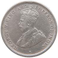 CEYLON 25 CENTS 1919 George V. (1910-1936) #t160 0361 - Sri Lanka