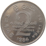 CEYLON 2 RUPEES 1984  #c011 0051 - Sri Lanka