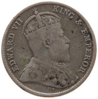 CEYLON 10 CENTS 1910 Edward VII., 1901 - 1910 #c024 0287 - Sri Lanka