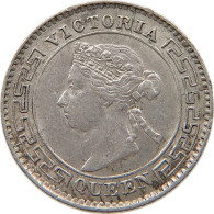 CEYLON 10 CENTS 1894 Victoria 1837-1901 #t121 0285 - Sri Lanka