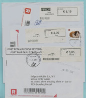 4 BLASTERS Waarvan 2 PP : Postpunten (2009-2012), 2380 RAVELS + 2382 POPPEL Op Aanget. Zending - 2000-...