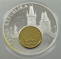 CZECH REPUBLIC MEDAL 2002 PRAGUE CHARLES BRIDGE #sm08 0545 - Tschechische Rep.