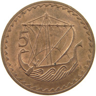 CYPRUS 5 MILS 1963  #c080 0261 - Chipre