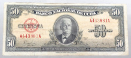 Cuba 50 Pesos 1950  #alb052 0905 - Cuba