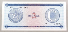 Cuba 3 Pesos 1990  #alb052 0897 - Cuba