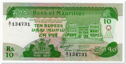 MAURITIUS,10 RUPEE,1985,P.34,AU-UNC - Maurice