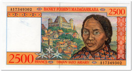 MADAGASCAR,2500 FRANCS,1998,P.81,UNC - Madagaskar