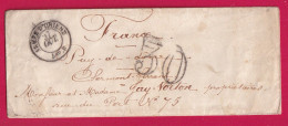 CAD ARMEE D'ORIENT BUREAU B 1854 POUR CLERMONT FERRAND PUY DE DOME LETTRE - Army Postmarks (before 1900)