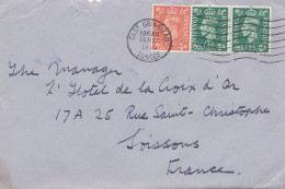 G-B- 1950--- Lettre EAST GRINSTEAD  Pour Soissons-02 (France)-timbres ,cachet  Date  16- MAY -1950-- - Brieven En Documenten