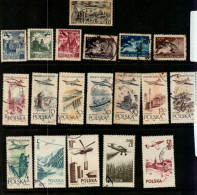 Poste Aérienne 19 Timbres Oblitérés,  Différentes  Périodes - Usados