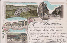 67- WASSELONNE - LITHO 4 VUES - COULEURS - Wasselonne