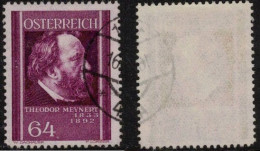 AUSTRIA ÖSTERREICH AUTRICHE 1937 Sc B164 Mi 657 PHYSICIAN ARZT MÉDECIN Theodor Meynert Médecine Medizin Medicine - Médecine