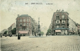 SAINT-GILLES, La Barrière, Pas Vue Habituelle, Belle Carte En Couleurs - St-Gilles - St-Gillis