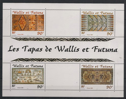 WALLIS ET FUTUNA - 2001 - Bloc Feuillet BF N°Yv. 10 - Les Tapas - Neuf Luxe ** / MNH / Postfrisch - Blocks & Kleinbögen