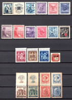 Bohême Et Moravie 1940 à 1944 19 Timbres Différents Neufs** 0,90 €  (cote 5,60 €  19 Valeurs) - Andere & Zonder Classificatie