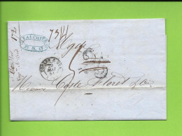 1851 LETTRE Par Fauchier Négociant à Toulon  NAVIGATION EXPEDITION  Pour Coste Floret à Agde - 1800 – 1899