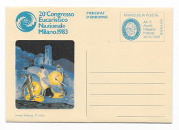 PRINCIPAT D' ANDORRA - 20e CONGRESSO EUCARISTICO NAZIONALE MILANO 1983 - Cartas & Documentos