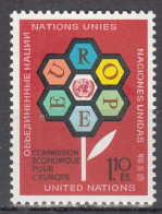 UNITED NATIONS GENEVA   SCOTT NO 27   MNH     YEAR  1972 - Ongebruikt