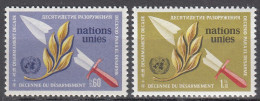 UNITED NATIONS GENEVA   SCOTT NO 30-31   MNH     YEAR  1972 - Unused Stamps