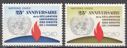 UNITED NATIONS GENEVA   SCOTT NO 35-36   MNH     YEAR  1973 - Neufs