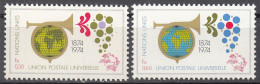 UNITED NATIONS GENEVA   SCOTT NO 39-40   MNH     YEAR  1974 - Nuovi