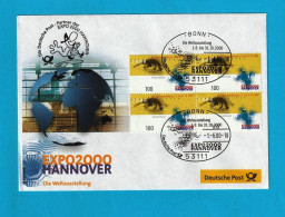 FDC0985- ALEMANHA 2000- FDC (FILATELIA - EXPO 2000 HANNOVER) - 1991-2000