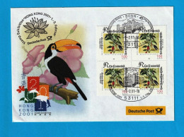 FDC0989- ALEMANHA 2001- FDC (FILATELIA - HONG KONG 2001) - 2001-2010