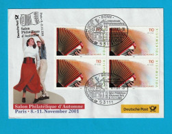 FDC0990- ALEMANHA 2001- FDC (FILATELIA - SALON PHILATELIQUE D'AUTOMNE) - 2001-2010