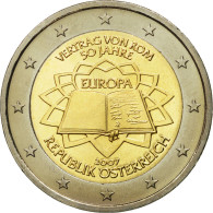 Autriche, 2 Euro, Traité De Rome 50 Ans, 2007, SPL, Bi-Metallic, KM:3150 - Austria