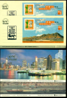 Hong Kong 1996 Hongpex Stamp Sheetlet #1 MS On  2x Card - FDC