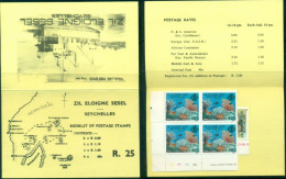Seychelles ZES 1980 Marine Life Definitive, Booklet MUH - Seychelles (1976-...)