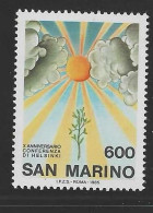 San Marino CEI 1179  1985 10th Anniversary Helsinki Conference. Mint Never Hinged - Unused Stamps