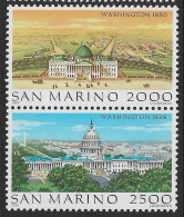 San Marino CEI 1285-86  1989  Washington Mint Never Hinged - Unused Stamps
