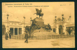 BA294 - ESPOSIZIONE INTERNAZIONALE DI TORINO 1911 INGRESSO MONUMENTO AL PRINCIPE AMEDEO PADIGLIONE ELETTRICITA' ANIMATA - Mostre, Esposizioni