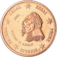 Suède, 2 Euro Cent, 2003, Unofficial Private Coin, SPL, Copper Plated Steel - Private Proofs / Unofficial