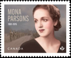 2023 Canada Dutch Resistance Mona Parsons War Soldiers WWII Single Stamp From Booklet MNH - Postzegels