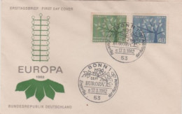 1962   FDC FROMGERMANY ON EUROPA/TREE WITH 19 LEAVES SYMBOLISES 19 MEMBER COUNTRIES - 1961