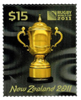 New Zealand 2011 Webb Ellis Rugby World Cup $15 Stamp MNH - Unused Stamps