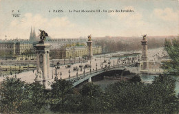 FRANCE - Paris - Le Pont Alexandre III - La Gare Des Invalides - Colorisé - Carte Postale Ancienne - Andere Monumenten, Gebouwen