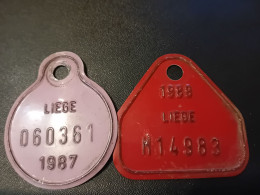 Deux Plaques Vélo - Placas De Matriculación