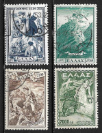 GREECE 1952 Grammos Vitsi Complete Used Set  Vl. A 66 / 69 - Oblitérés