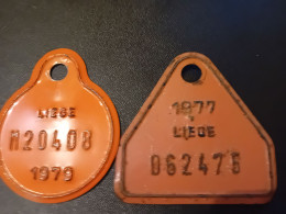 Deux Plaques Vélo - Plaques D'immatriculation