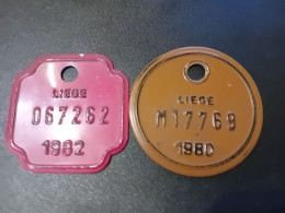 Deux Plaques Vélo - Placas De Matriculación