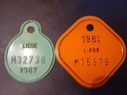 Deux Plaques Vélo - Kennzeichen & Nummernschilder