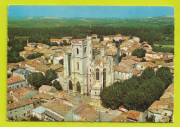 34 CAPESTANG L'Eglise Saint St Etienne En 1976 VOIR ZOOM Marché Ou Cirque ? Sous Les Arbres VOIR DOS - Capestang