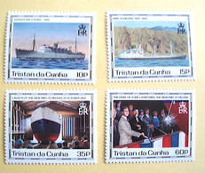 TRISTAN DA CUNHA, Bateaux, Bateaux A Voile, Bateaux A Vapeur YVERT N° 475/78 ** MNH - Bateaux