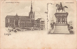 BELGIQUE - Liège - Cathédrale St Paul - Statue De Charlemagne - Carte Postale Ancienne - Luik