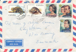 Spain Air Mail Cover Sent To Denmark 1978 Topic Stamps - Lettres & Documents